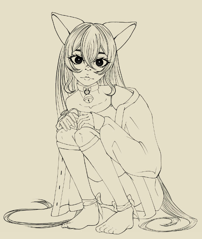 скетч полный рост